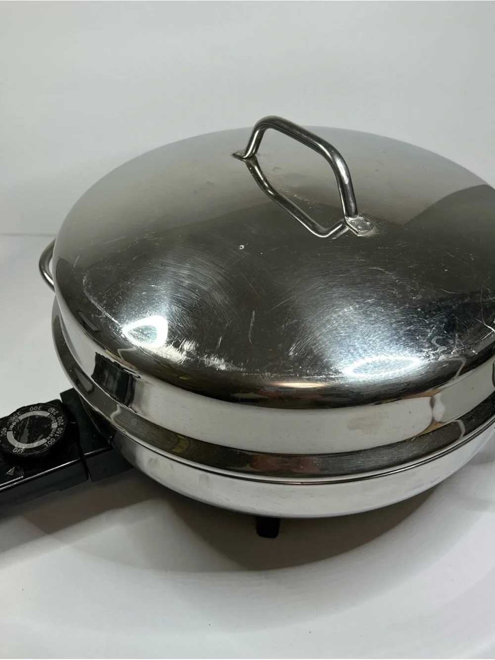 Farberware 12” electric skillet stainless 344 works great